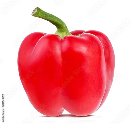 Red peppers  isolated.  With clipping path.