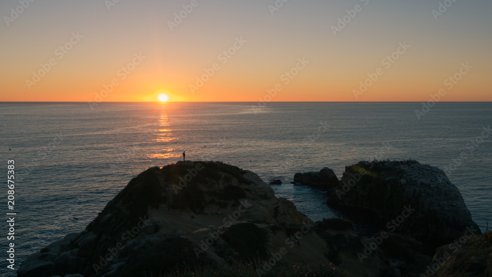 Contemplando el atardecer