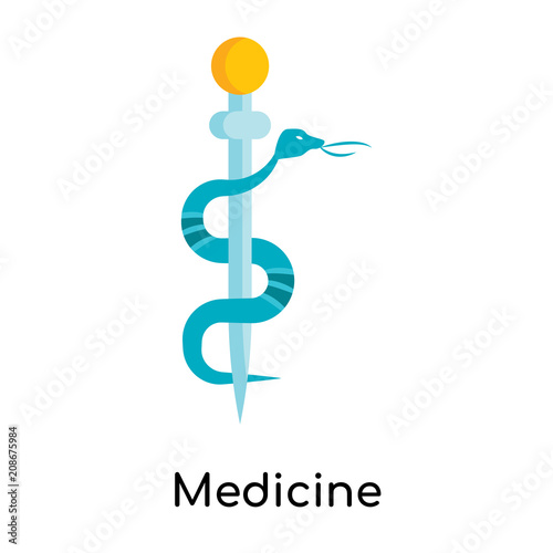 Medicine icon vector sign and symbol isolated on white background, Medicine logo concept