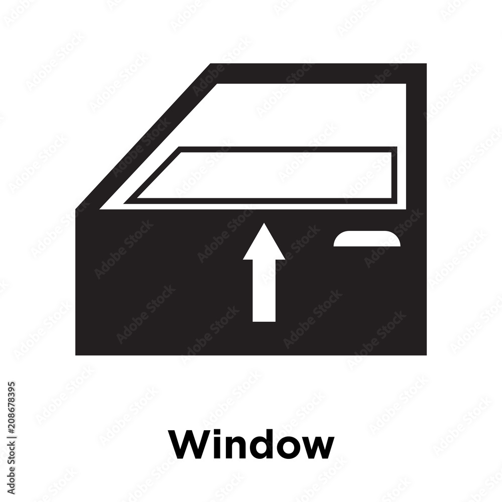 Window icon vector sign and symbol isolated on white background, Window logo concept Window icon vector sign and symbol isolated on white background, Window logo concept