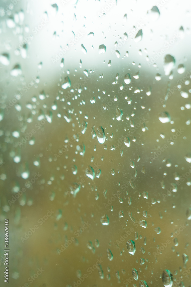 raindrops on the window glass raindrops on the window glass
