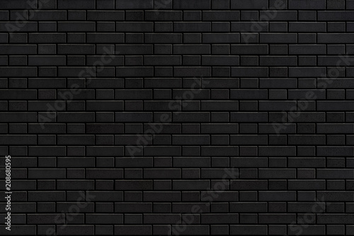 Black stone brick texture and background
