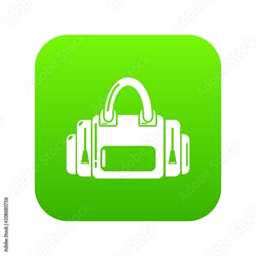 Fitness bag icon. Simple illustration of fitness bag vector icon for web