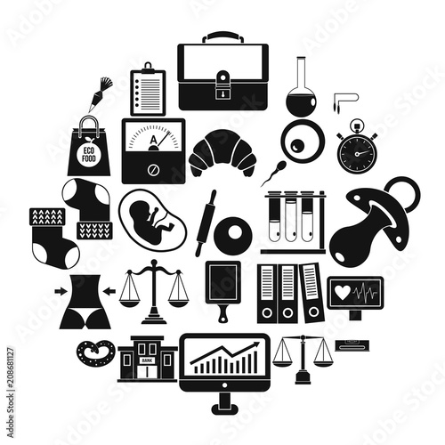 Estimation icons set. Simple set of 25 estimation vector icons for web isolated on white background