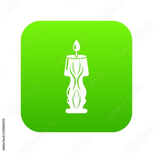Candle bright icon. Simple illustration of candle bright vector icon for web