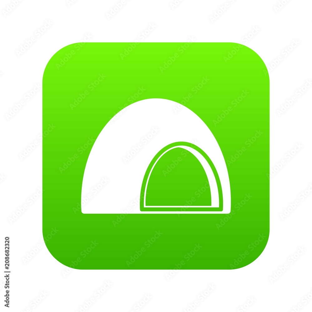 Souffle icon digital green for any design isolated on white vector illustration Souffle icon digital green for any design isolated on white vector illustration