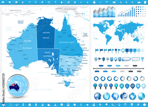 China Map and infographic elements