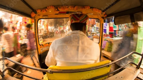 Auto rickshaw in street photo