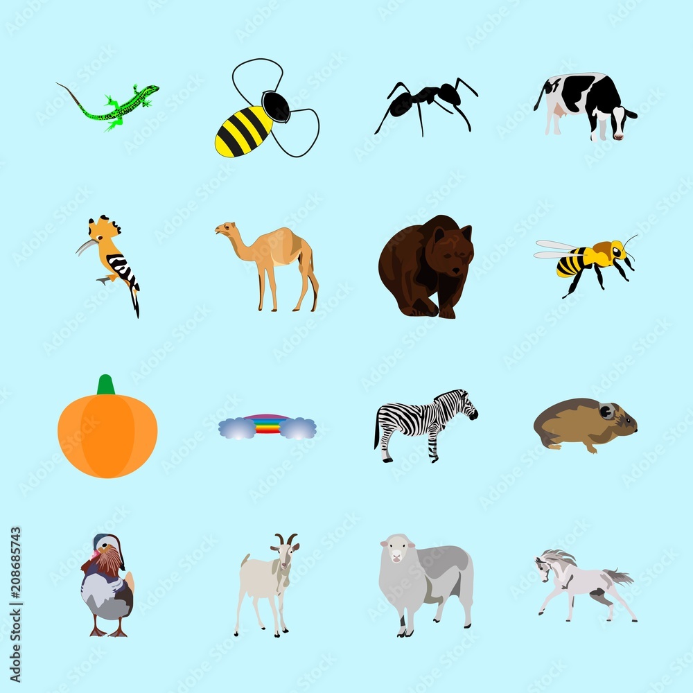 animals icons set animals icons set