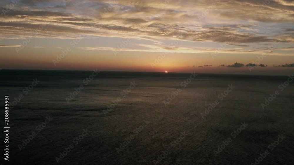 Kona Kailua sunset disappears in pacific ocean on the Big Island Hawaii before the volcano erupted. Kona Kailua sunset disappears in pacific ocean on the Big Island Hawaii before the volcano erupted.