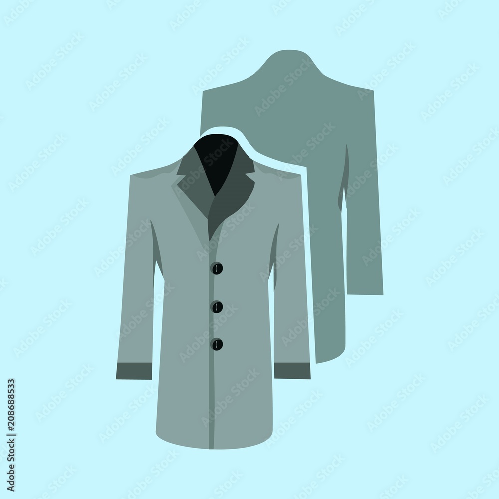 man clothing and accesories icon set man clothing and accesories icon set