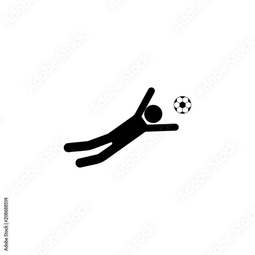 goalkeeper and ball icon. Element of soccer icon for mobile concept and web apps. Detailed goalkeeper and ball icon can be used for web and mobile. Premium icon