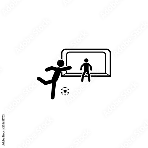 penalties in football icon. Element of soccer icon for mobile concept and web apps. Detailed penalties in football icon can be used for web and mobile. Premium icon