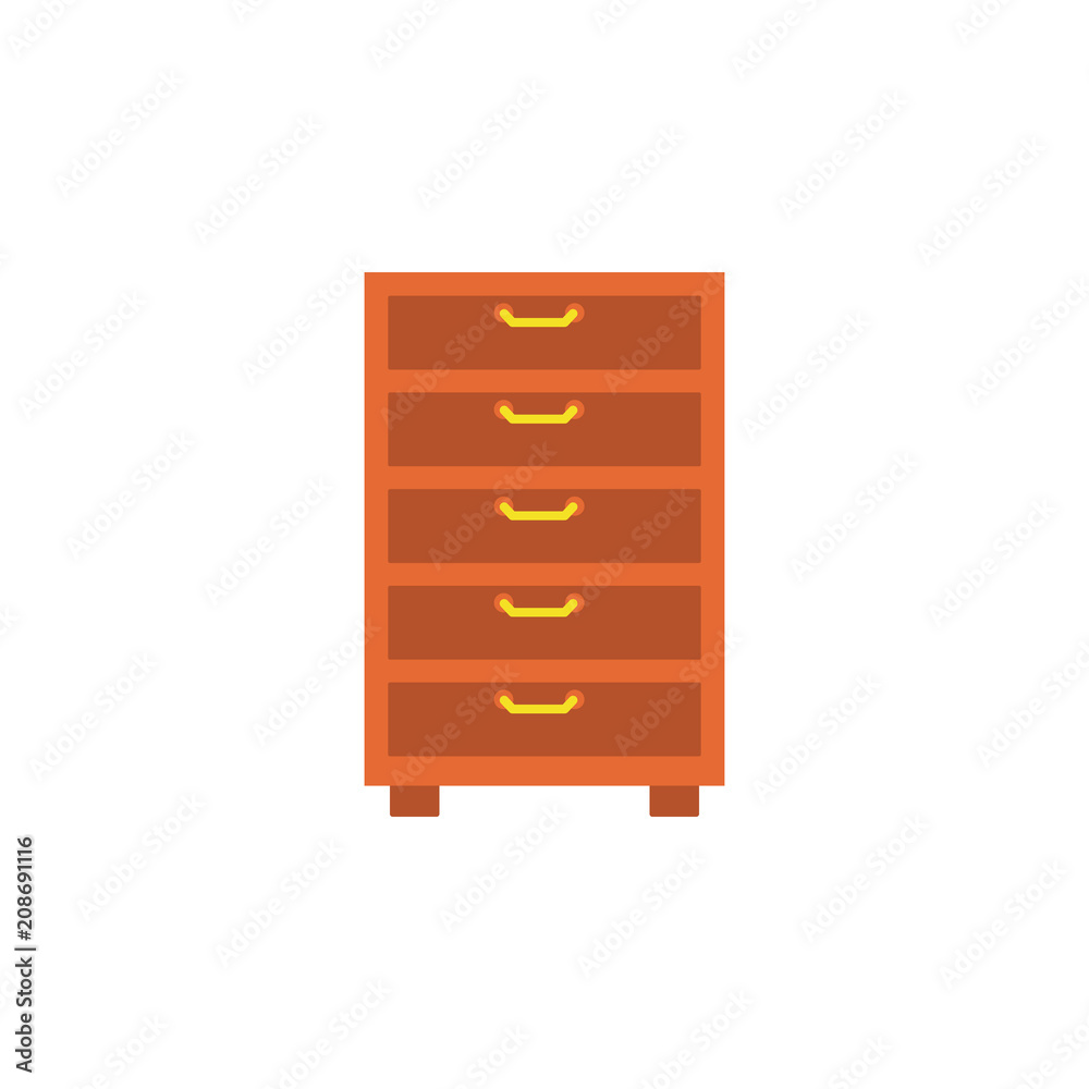 chest of drawers flat icon. Element of furniture colored icon for mobile concept and web apps. Detailed chest of drawers flat icon can be used for web and mobile. Premium icon chest of drawers flat icon. Element of furniture colored icon for mobile concept and web apps. Detailed chest of drawers flat icon can be used for web and mobile. Premium icon