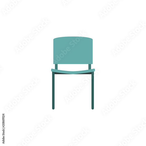 chair flat icon. Element of furniture colored icon for mobile concept and web apps. Detailed chair flat icon can be used for web and mobile. Premium icon