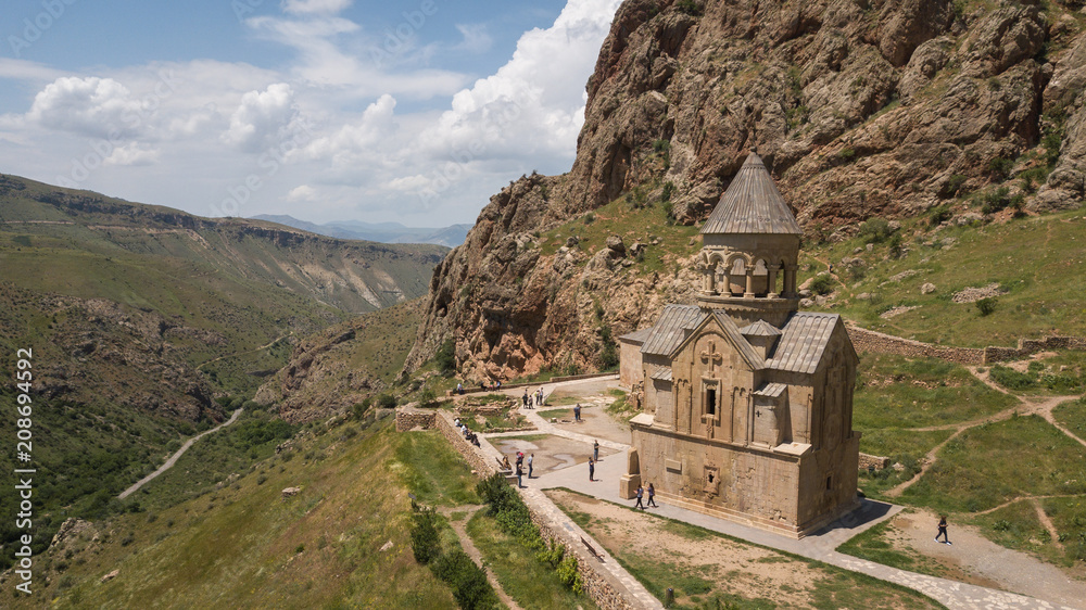 13th century Noravank monastery in the Amaghu rivery valley.