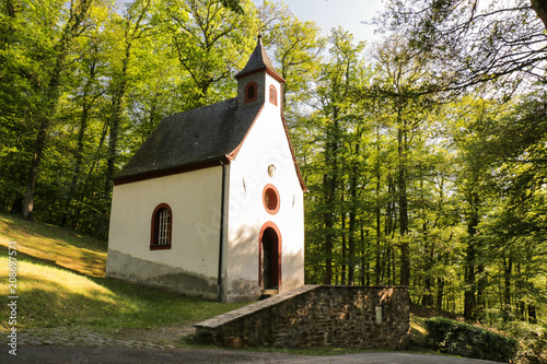 Tiny church in the forest of the Rhineland, Germany
