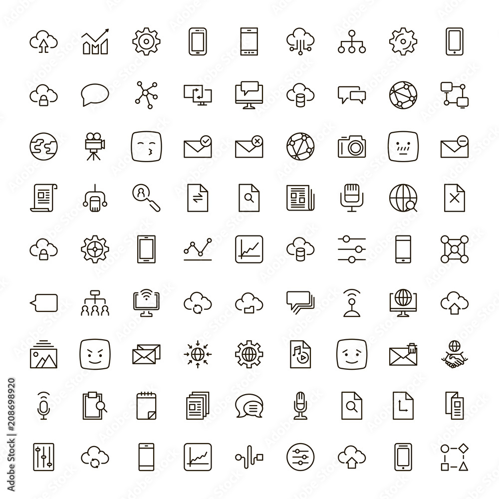 Network flat icon Network flat icon