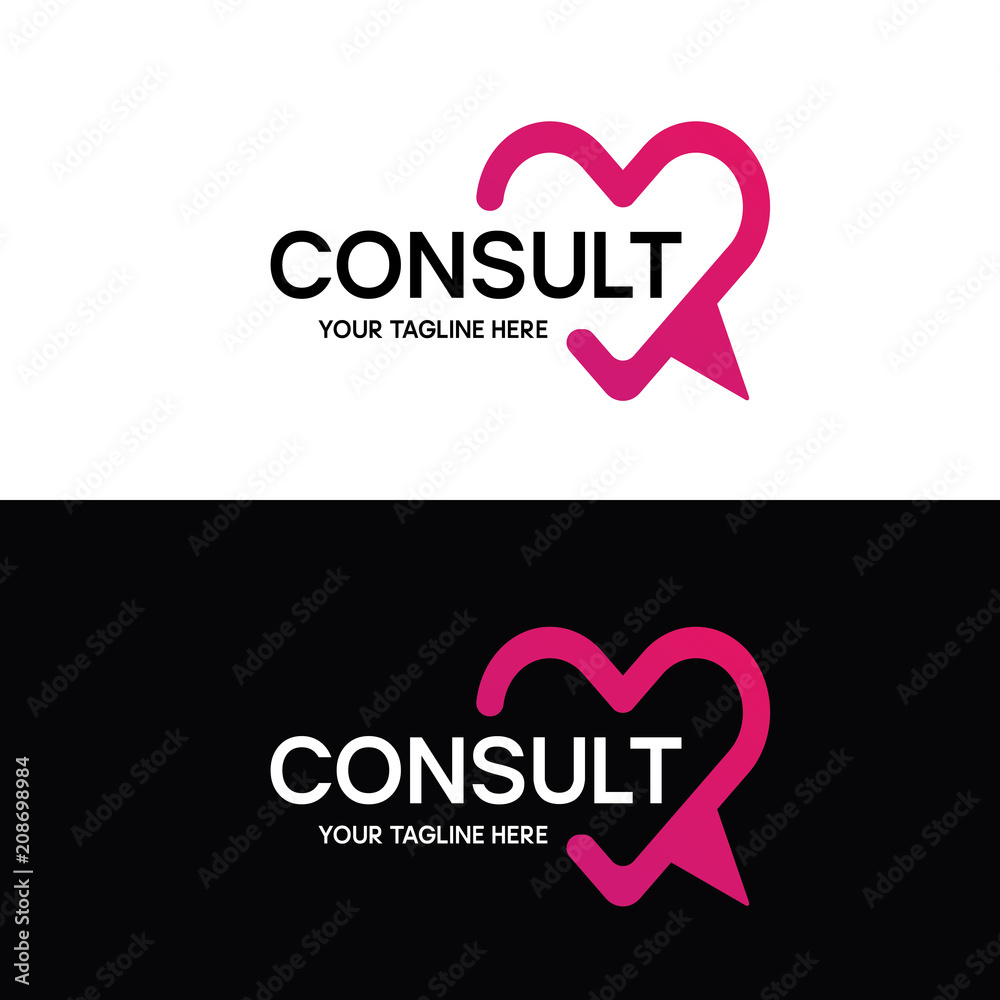 Love Business Consult Logo Design Template