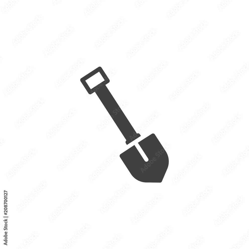 Shovel vector icon. filled flat sign for mobile concept and web design. Spade simple solid icon. Symbol, logo illustration. Pixel perfect vector graphics Shovel vector icon. filled flat sign for mobile concept and web design. Spade simple solid icon. Symbol, logo illustration. Pixel perfect vector graphics