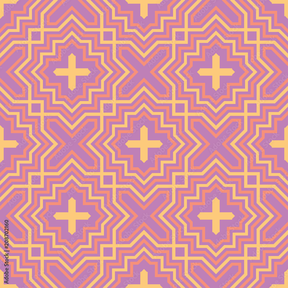 Geometric seamless pattern. Bright colored violet background Geometric seamless pattern. Bright colored violet background