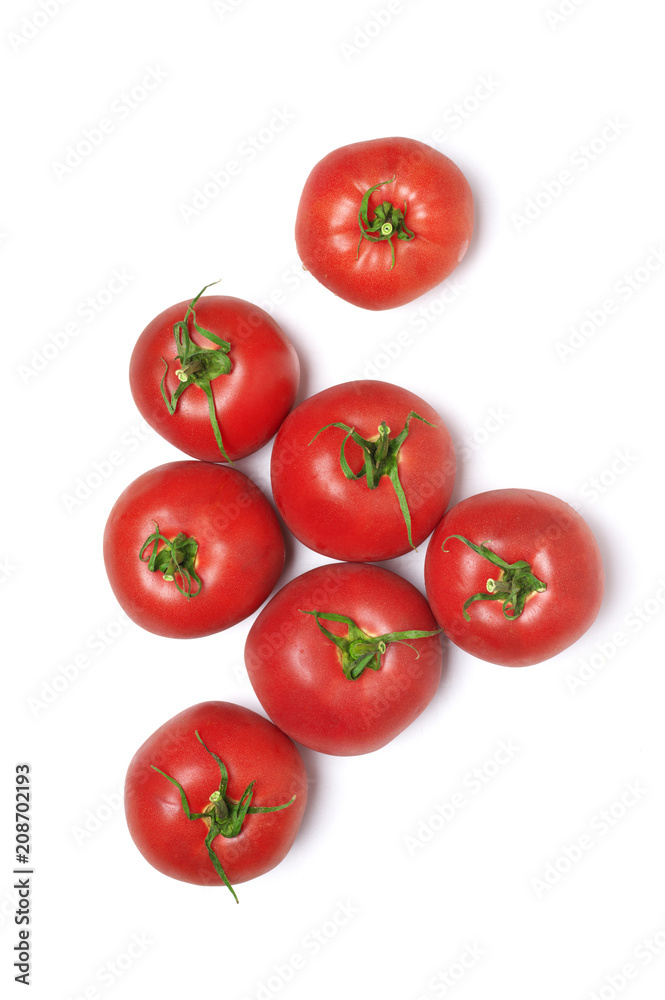 Tomatoes on white Tomatoes on white
