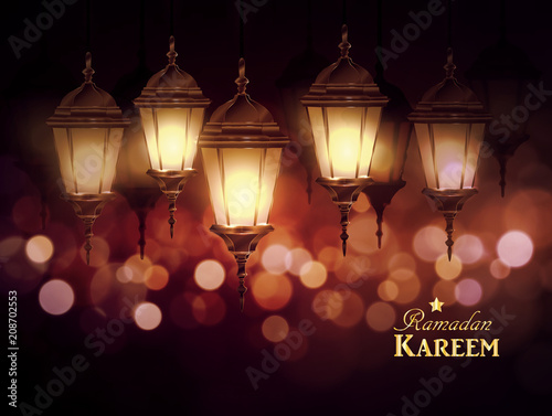 Wallpaper Mural Ramadan Kareem, greeting background Torontodigital.ca