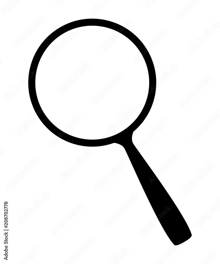 Magnifying glass icon. Magnifying glass icon.