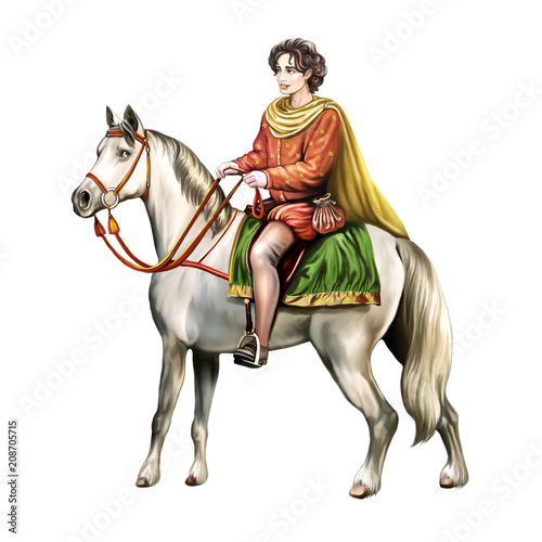 prince on a white horse