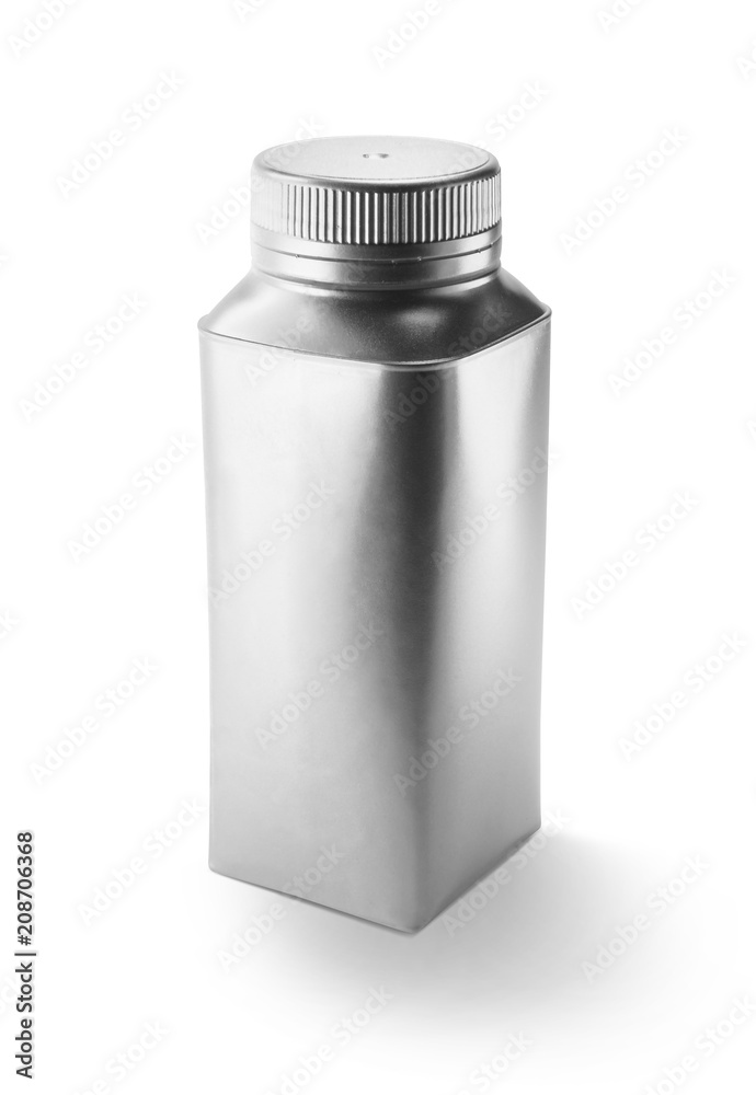 aluminium bottle on white background aluminium bottle on white background