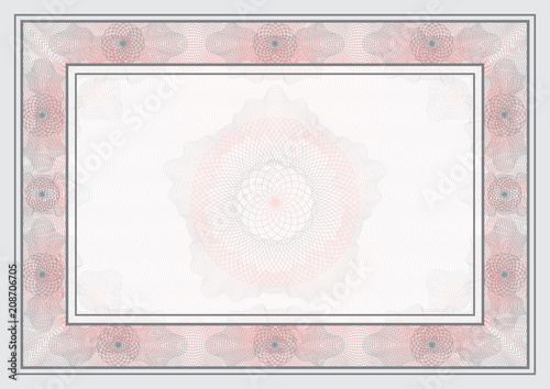 Vector Guilloche Template