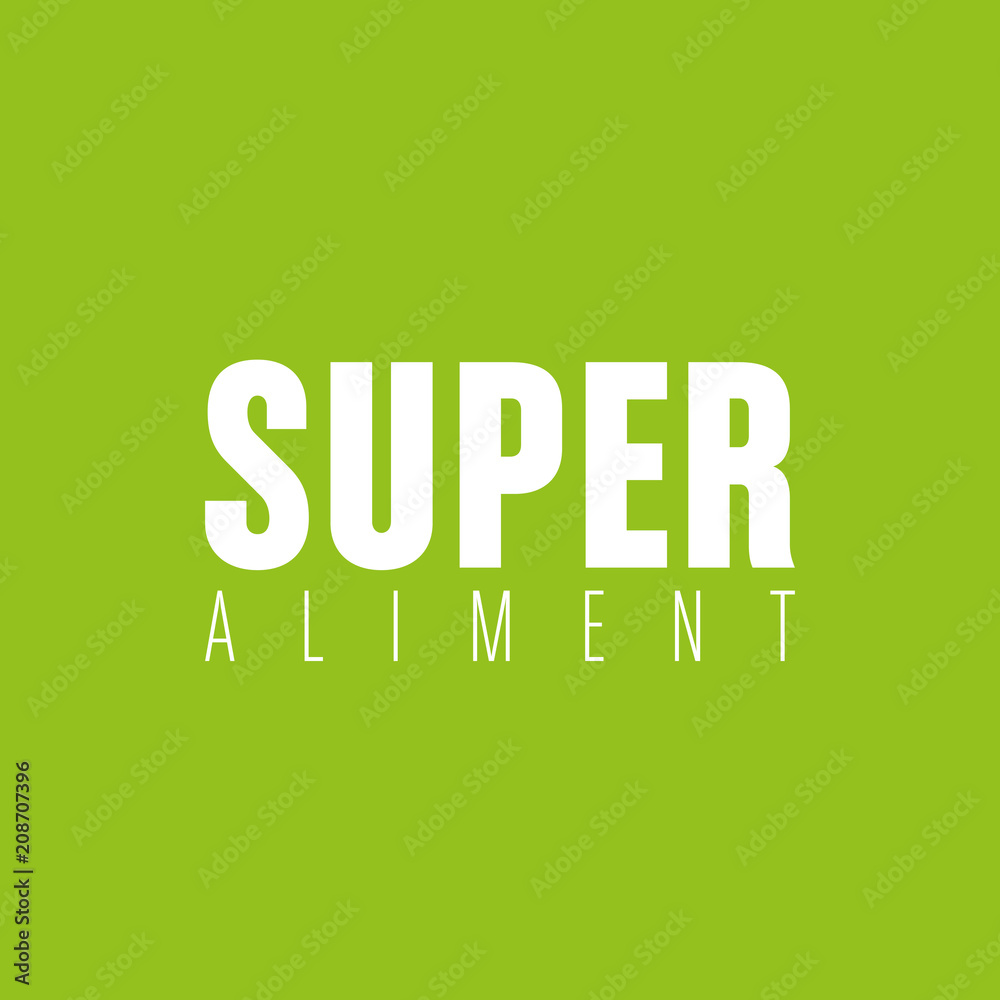 Naklejka premium super aliment