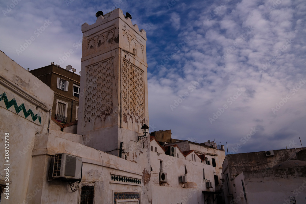Exterior view to Mister Ramadan mosque, Casbah of Algiers, Algeria
