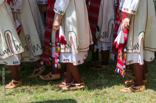 Traditional bulgarian dancers
