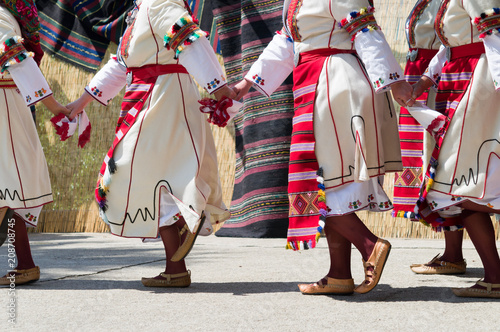 Traditional bulgarian dancers