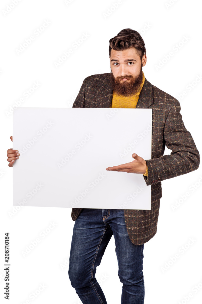 portrait of bearded businessman. human emotion expression concept. image isolated white background. portrait of bearded businessman. human emotion expression concept. image isolated white background.