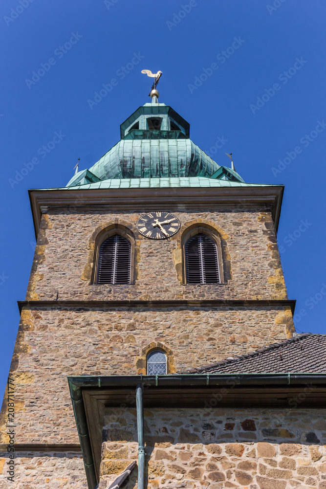 Tower of the Stadtkirche church in Bad Salzuflen, Germany Tower of the Stadtkirche church in Bad Salzuflen, Germany