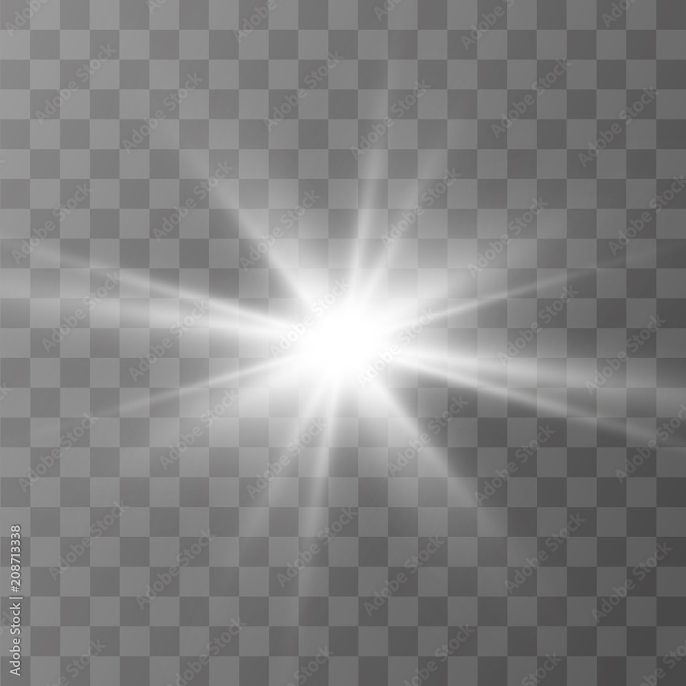 Glow light effect. Star burst with sparkles.Sun Glow light effect. Star burst with sparkles.Sun