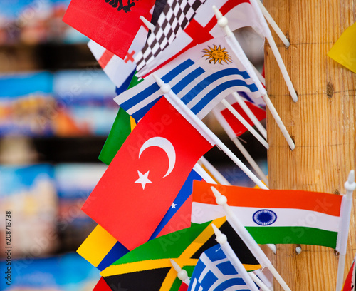 Flag of Turkey and flags of other countries