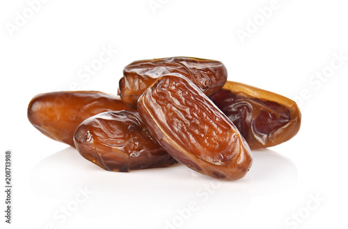 date palm on white background