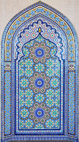 Blue stone islamic artwork