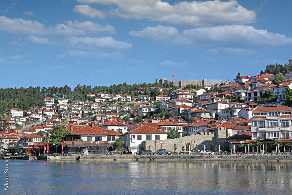 Ohrid cityscape Macedonia summer season