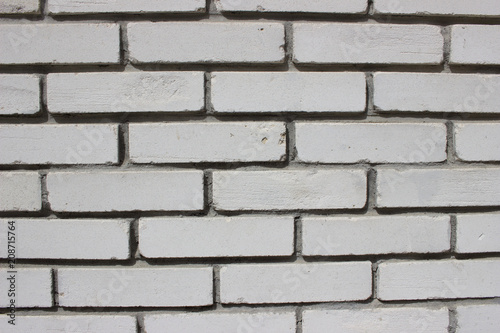 White bricks wall background 