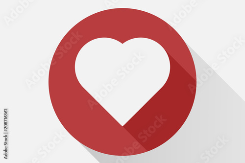 Icono rojo de corazón.