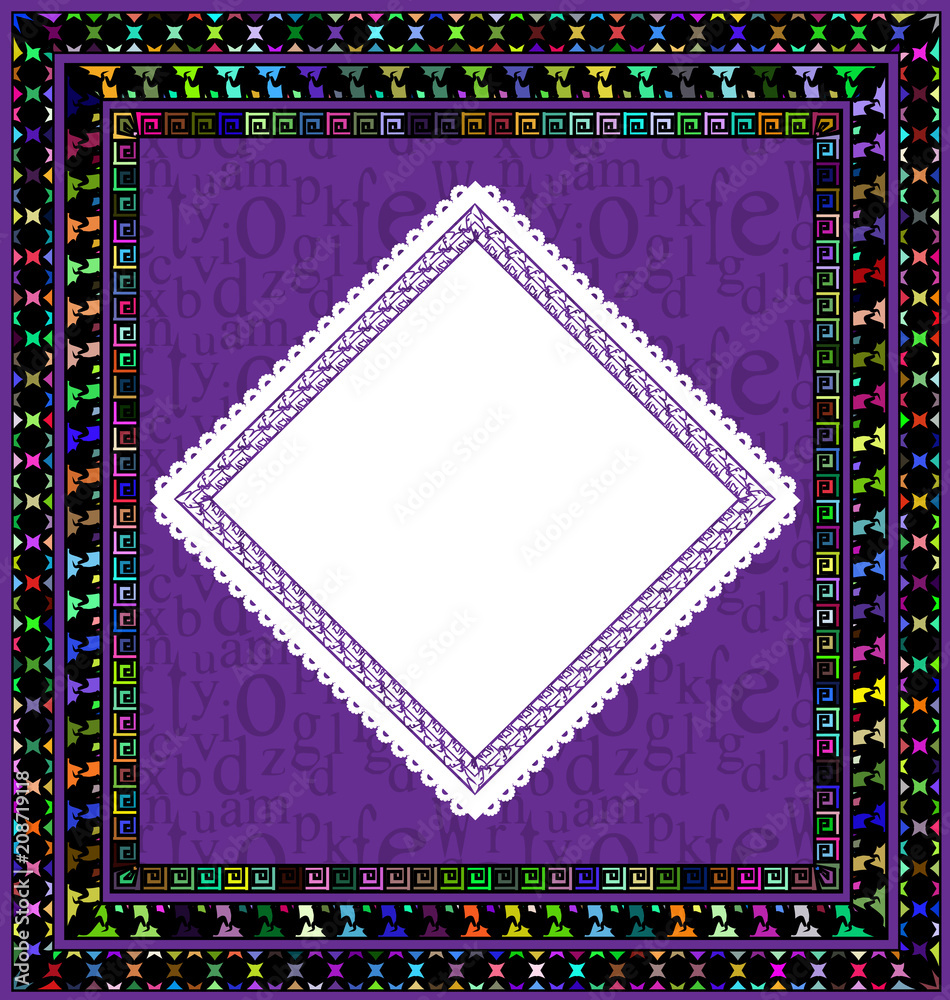 frame and napkin frame and napkin
