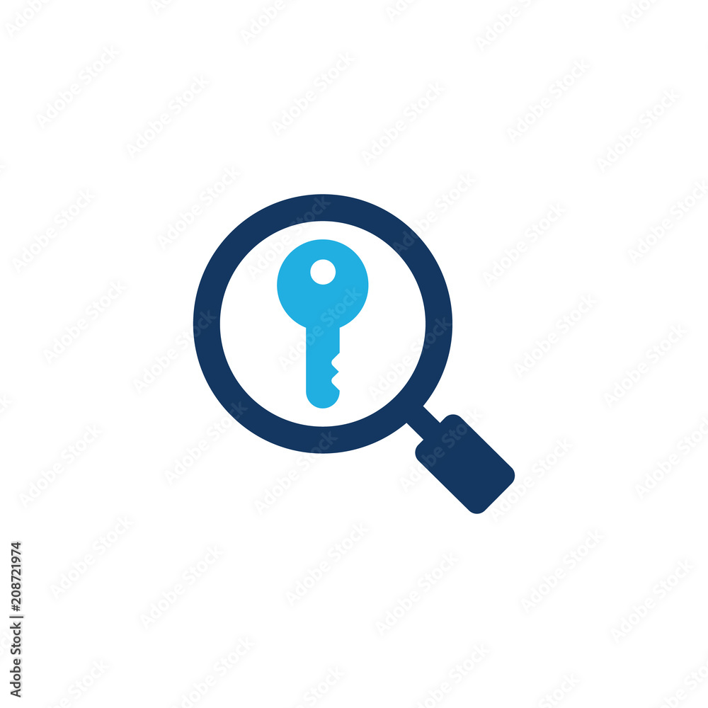 Find Key Logo Icon Design