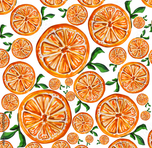 orange water colour 