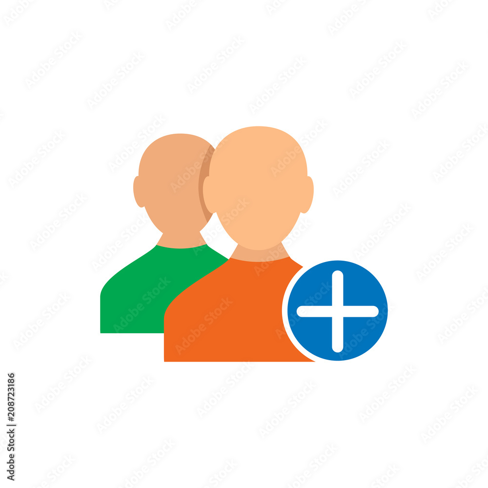 Add Group Logo Icon Design Add Group Logo Icon Design