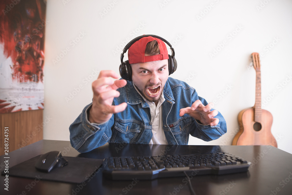 Man Playing Computer Game · Free Stock Photo