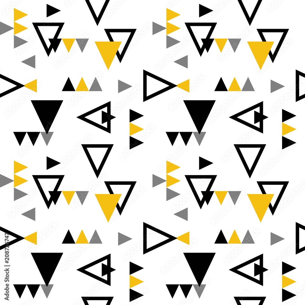 ROTATE TRIANGLE SEAMLESS GEOMETRIC PATTERN VECTOR. MEMPHIS DESIGN ART ROTATE TRIANGLE SEAMLESS GEOMETRIC PATTERN VECTOR. MEMPHIS DESIGN ART